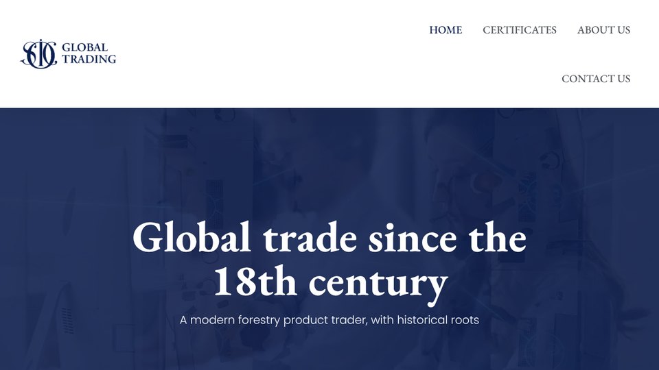 SOIC Global Trading homepage